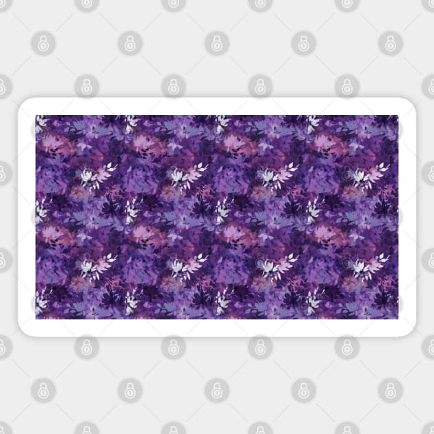 Purple Trendy Pattern V4 Magnet by Family journey with God